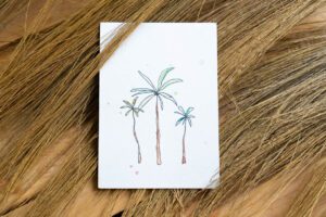 Kaartje palmbomen